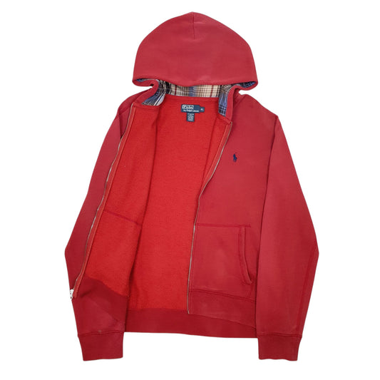 Mens Red Polo Ralph Lauren Full Zip Jumper