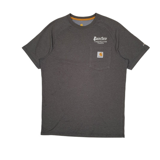 Mens Grey Carhartt Short Sleeve T Shirt