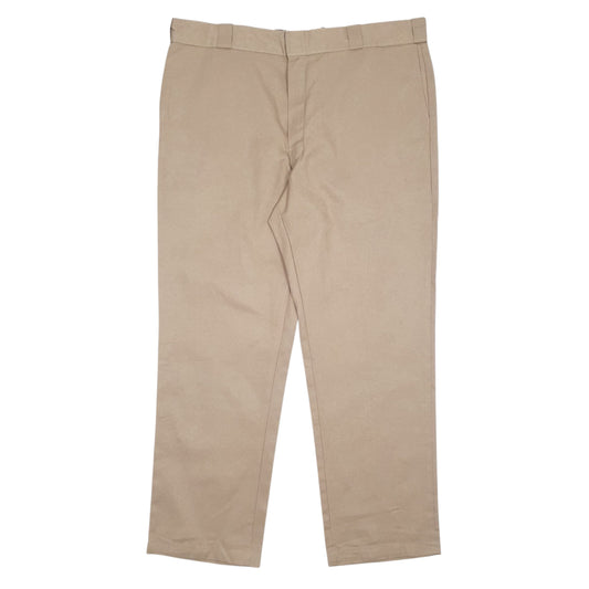 Mens Beige Dickies 874 Workwear Chino Trousers