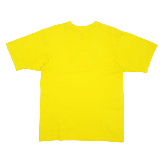 Mens Yellow Adidas Spellout T Shirt