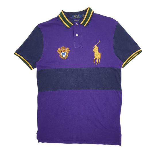 Mens Purple Polo Ralph Lauren Short Sleeve Polo Shirt