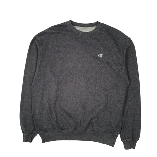 Mens Grey Champion Crewneck Jumper