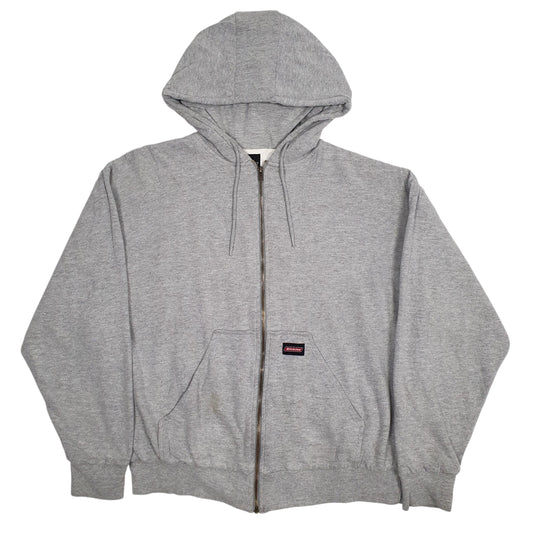 Mens Grey Dickies Full Zip Jumper