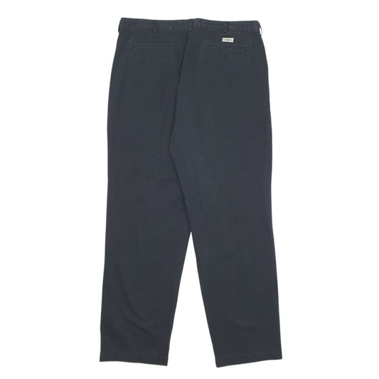 Mens Black Polo Ralph Lauren Andrew Pant Pleated 90s Trousers