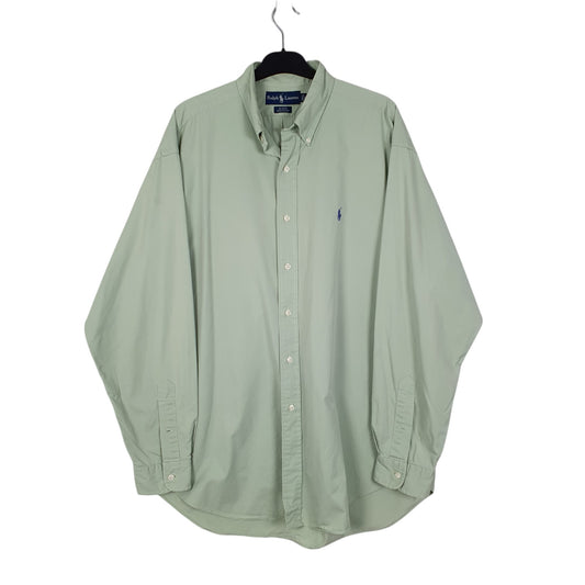 Mens Green Ralph Lauren Long Sleeve Shirt