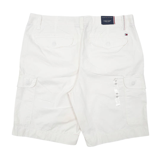 Mens White Tommy Hilfiger Hoodie Shorts