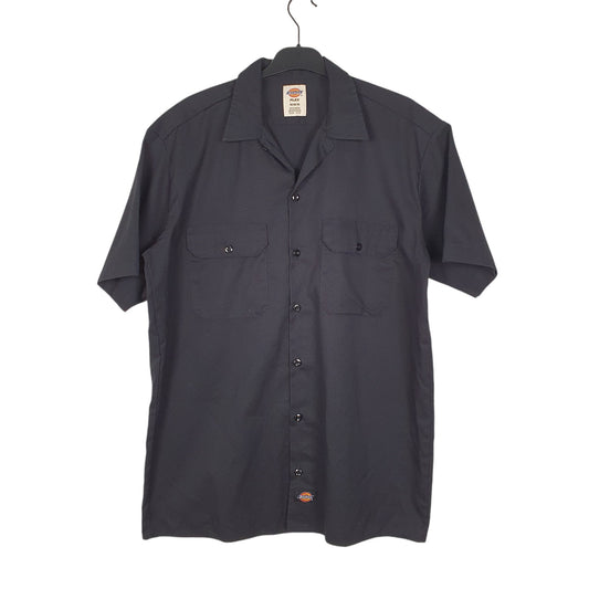 Mens Black Dickies Workwear Short Sleeve Shirt