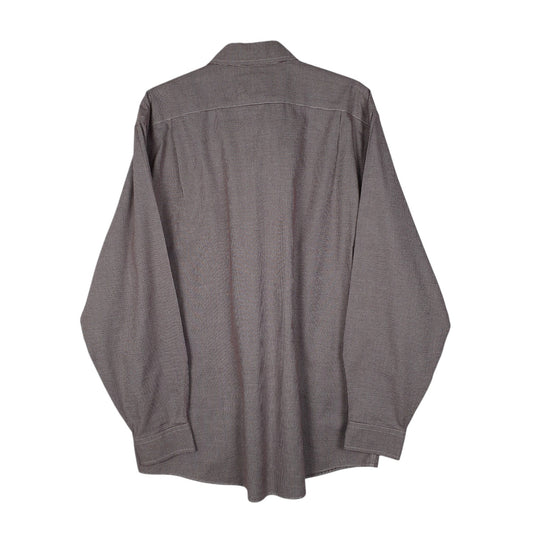 Mens Burgundy L.L.Bean Houndstooth Shirt