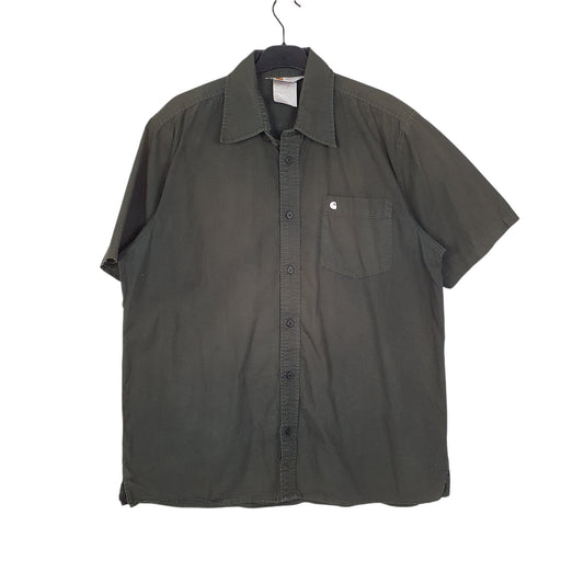 Mens Green Carhartt Short Sleeve Shirt