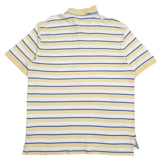 Mens Yellow Tommy Hilfiger Hoodie Polo Shirt