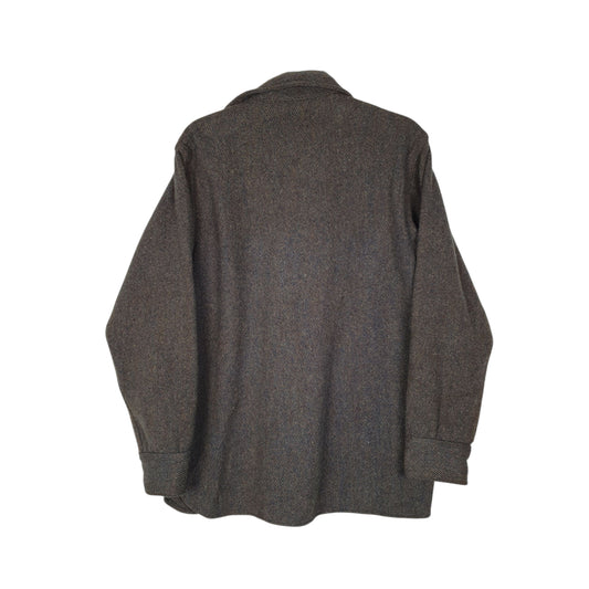 Mens Grey Woolrich Vintage 1980s Thick Shirt