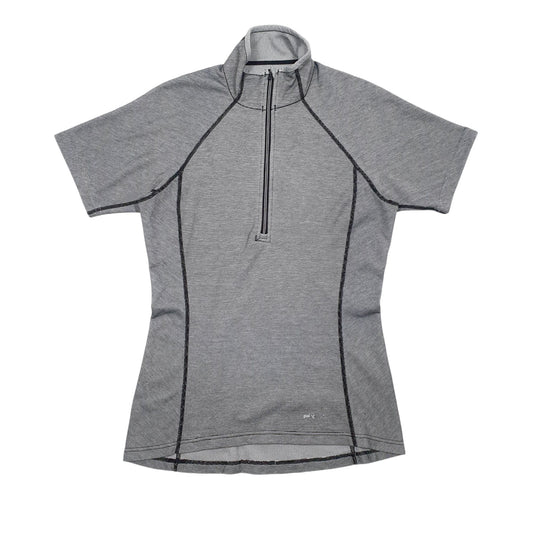 Mens Grey Patagonia Active Wear Quarter Zip Jumper