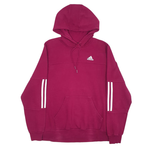 Womens Pink Adidas Hoodie Jumper