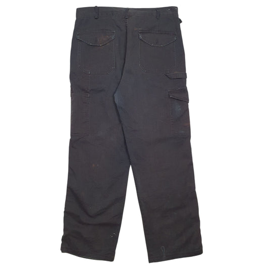 Mens Black Dickies Workwear Trousers