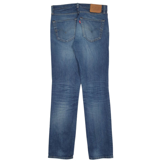 Mens Blue Levis Distressed Jeans