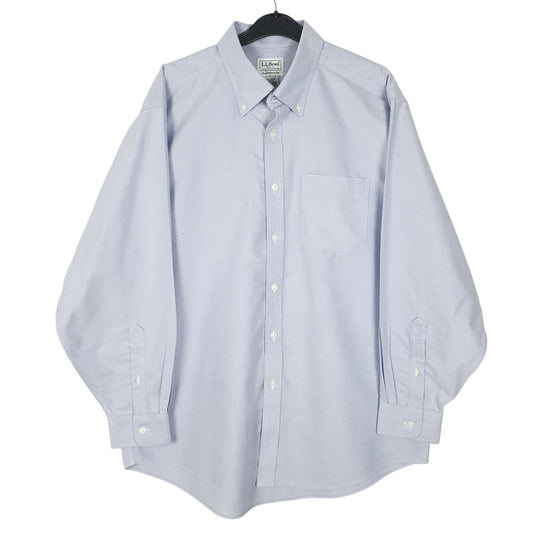 Mens Blue L.L.Bean Long Sleeve Shirt