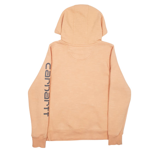 Womens Orange Carhartt Relaxed Fit Hoodie Jumper