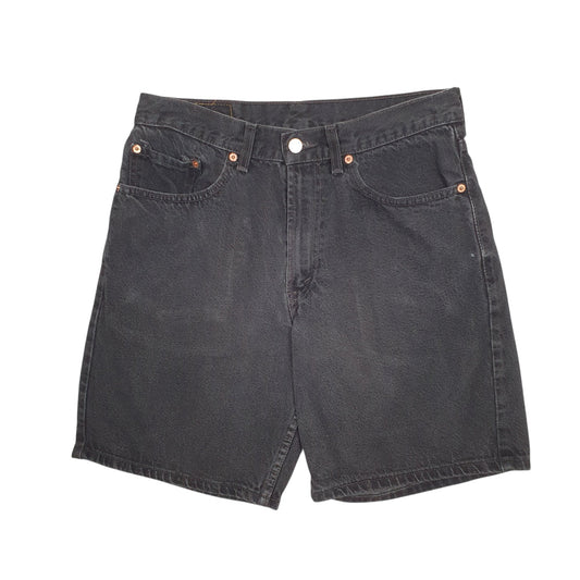 Mens Black Levis 550 Vintage 00s Denim Shorts