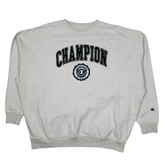 Mens Grey Champion Baggy Loose Fit Crewneck Jumper