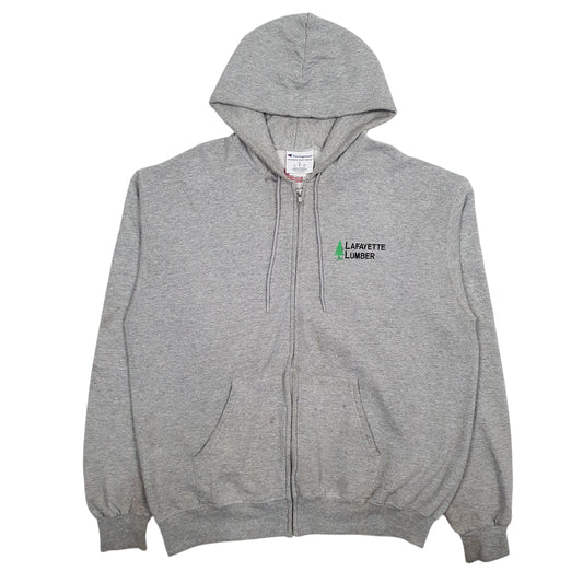 Mens Grey Champion Lafayette Lumber Hoodie Jumper
