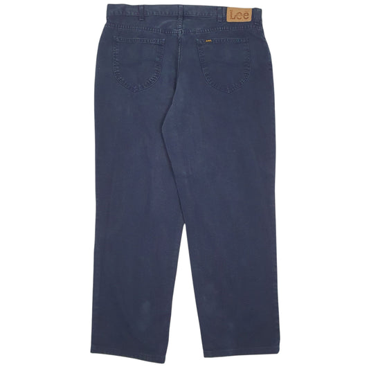 Mens Navy Lee Jeans