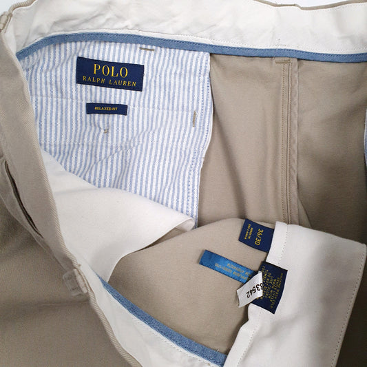 Mens Beige Polo Ralph Lauren Trousers