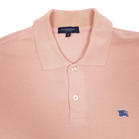 Mens Pink Burberry Polo Shirt
