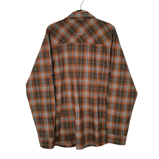 Mens Orange L.L.Bean Hiking Walking Shirt