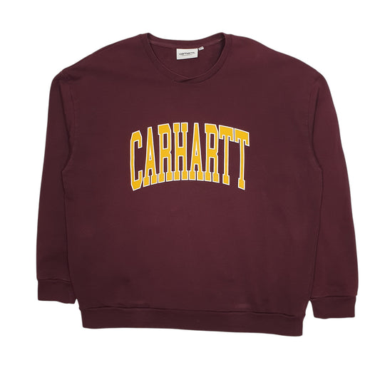 Womens Burgundy Carhartt Crewneck Jumper