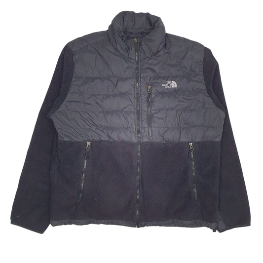 Mens Black The North Face Fleece Full Zip Coat