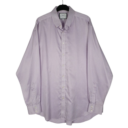 Mens Purple Charles Tyrwhitt Long Sleeve Shirt