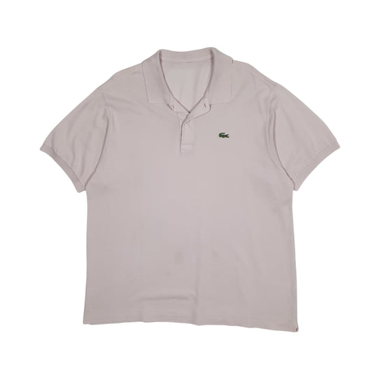 Mens Pink Lacoste Short Sleeve Polo Shirt