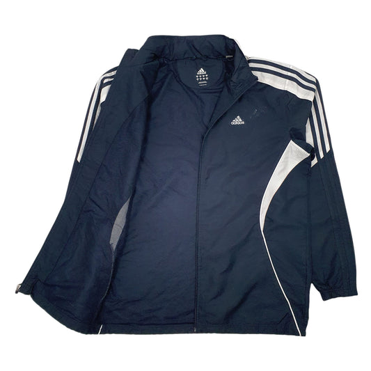 Mens Black Adidas Concealed Hood Coat