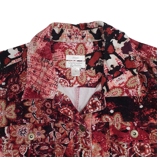 Womens Burgundy Christopher & Banks Coat