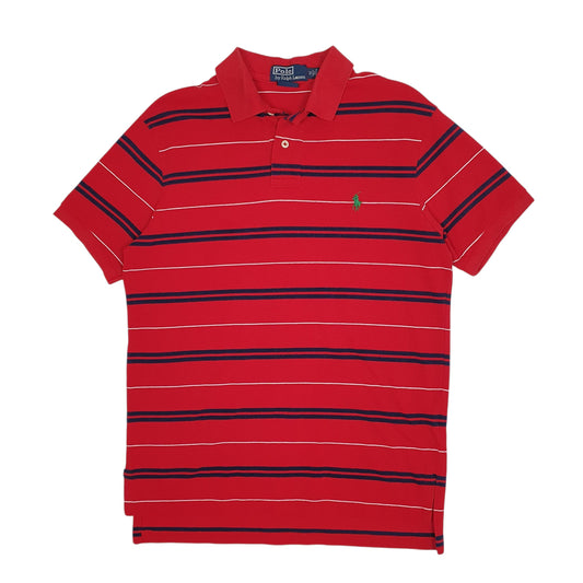 Mens Red Polo Ralph Lauren Short Sleeve Polo Shirt