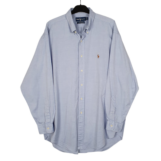Mens Blue Ralph Lauren Long Sleeve Shirt