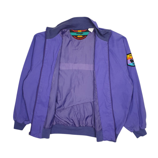 Mens Purple Wrangler Brushpopper Vintage 90s Coat