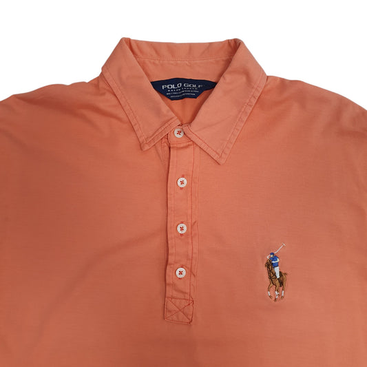 Mens Orange Polo Ralph Lauren Golf Polo Shirt