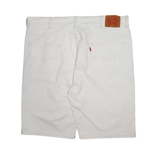 Mens White Levis 569 Shorts