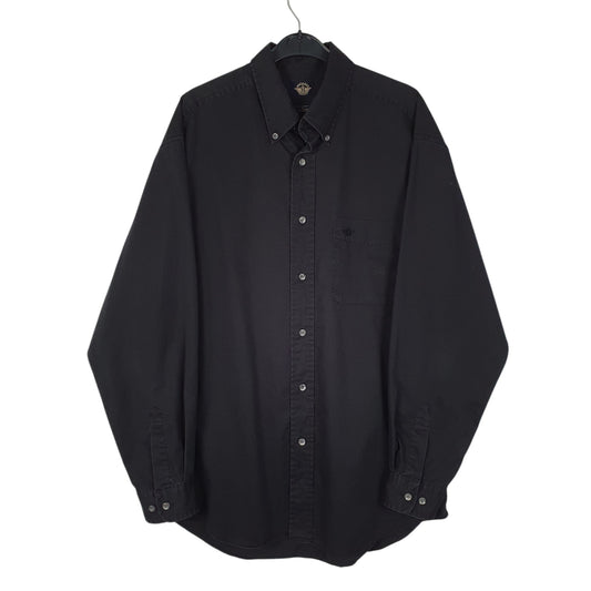 Mens Black Dockers Long Sleeve Shirt