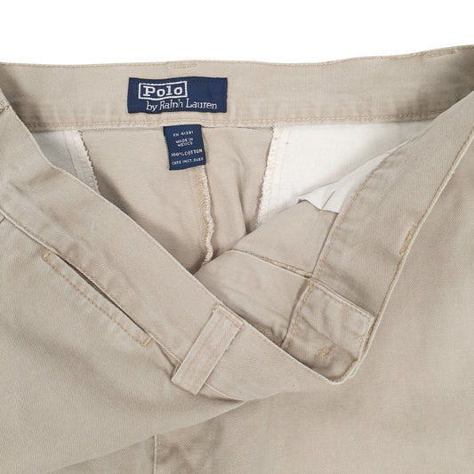 Mens Beige Polo Ralph Lauren Philip Pant 90s Trousers