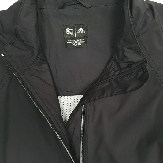 Womens Black Adidas Gilet Vest Running Full Zip Coat