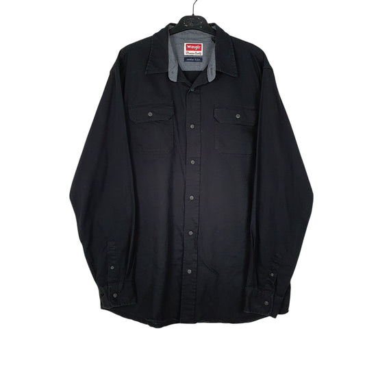 Mens Black Wrangler Long Sleeve Shirt