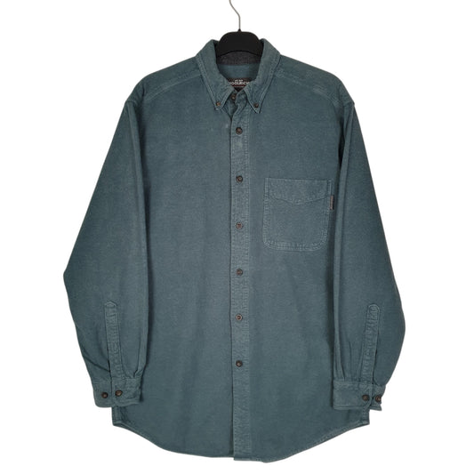 Mens Blue Woolrich Thick Chamois Long Sleeve Shirt