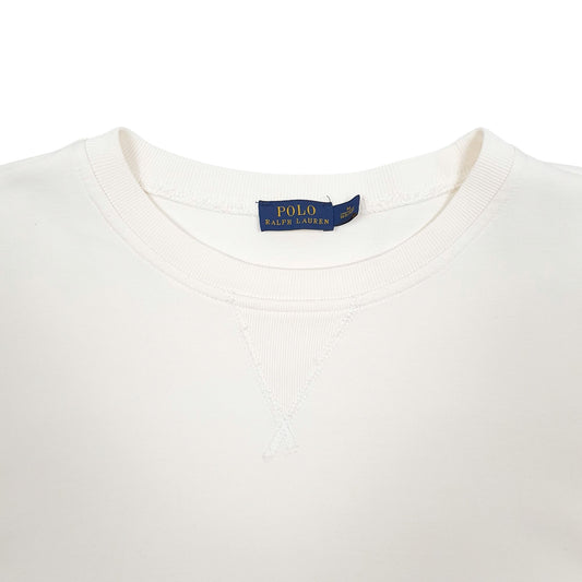 Womens White Polo Ralph Lauren Crewneck Jumper
