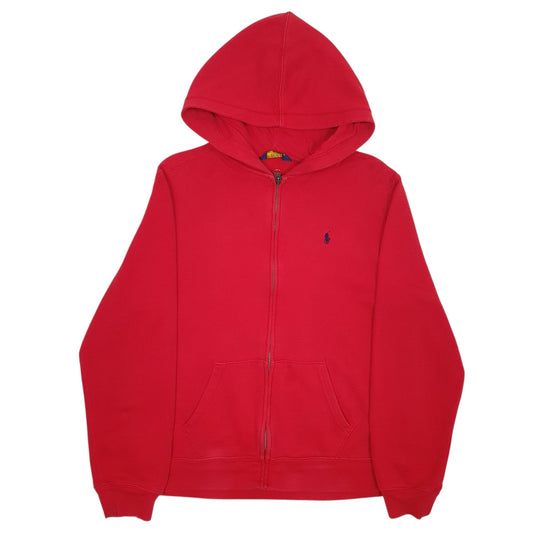 Womens Red Polo Ralph Lauren Full Zip Jumper