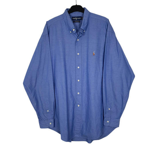 Mens Blue Ralph Lauren Long Sleeve Shirt
