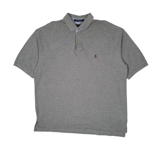 Mens Grey Tommy Hilfiger Short Sleeve Polo Shirt