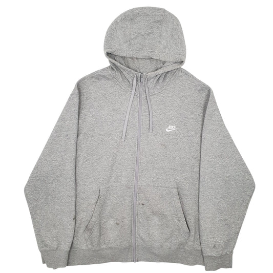 Mens Grey Nike Full Zip Jumper