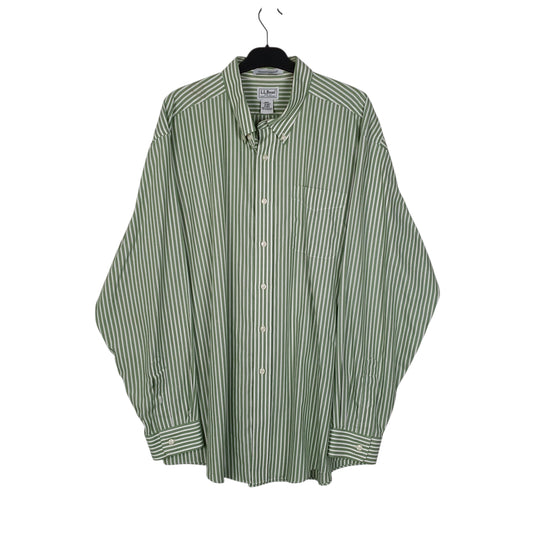 Mens Green L.L.Bean Long Sleeve Shirt